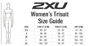 2xu Womens Compression Sleeved Trisuit Black