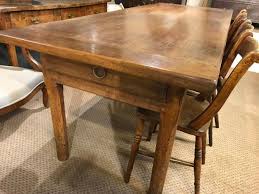 19th Century French Farmhouse Table With One Drawer Antique Dining Tables French Farmhouse Table Dining Table With Drawers