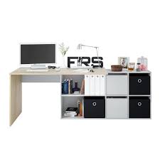 (2) valable sur les produits éligibles au programme cdiscount à volonté et dès 10€ d'achat. Fontana Bureau Blanc Artic Et Chene Canadien L 136 X P 136 X H 74 Cm Achat Vente Bureau Bureau Cdiscount