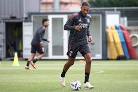 Photo Le coup d'envoi du match amical entre Lyon et le Bayern Munich ...