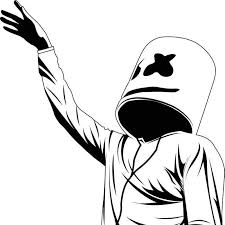 How to draw dj marshmello logo.( easy) art&craftasylum. Marshmello Sketch Assignment Repost By Blakealves On Deviantart