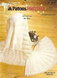 I really enjoyed this free shawl knitting pattern and nice ombre stripes of the finished shawl though i wish the yarn was a little softer. Pdf Knitting Pattern Lacy Baby Shawls Patons 8008 Fairytale Etsy Baby Knitting Patterns Baby Shawl Vintage Knitting Patterns