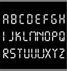Version version 1.00 september 19, 2012, initial release. Digital Font Alarm Clock Letters Numbers And Vector Image On Vectorstock Font Digital Lettering Numbers Font