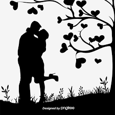 إزدوج خيال اسود و ابيض رسم حب png والمتجهات للتحميل مجانا silhueta do passaro silhueta desenho de casal