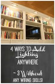 How To Add Bookcase Lighting To Any Bookshelf Without An Electrician Frugal Family Times Diy bookshelves from recycled materials. how to add bookcase lighting to any