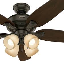 Choosing a light that is reflective of the design style of each space can create a sense of uniformity. Hunter Fan 52 Inch New Bronze Ceiling Fan With 4 Led Light Fitter 840304133826 Ebay