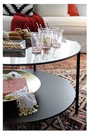 Ikea coffee table unique coffee table modern coffee tables black square coffee table coffee table high gloss table decor living room ikea product details separate shelf for magazines, etc. Ikea Vittsjo Coffee Table Black Brown Glass 75 Cm Amazon De Kuche Haushalt Wohnen