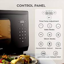 In amazon's questions section for the f.blumlein there's an answer stating that it does not. Steam Use Steam To Reheat Leftovers Or Stale Bread And Defrost Ferment Roast Bake F Blumlein Countertop Steam Oven 26 Qt Cooking Trays Included Broil Toaster Ovens Ovens Toasters Apeur Eu