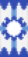 The flag depicts a blue star of david on a white background flanked by a blue horizontal stripe above and below the symbol. Olympian Flag Minecraft Banner
