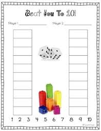 Beat You To 10 Game Kindergarten Math Games Kindergarten Math Kinder Math