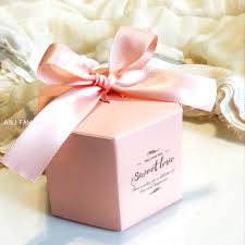 50pcs Lot Eleghant Pink Blue Red Purple Paper Candies Box Wedding Favor Holder Anniversary Bir Wedding Gift Favors Wedding Cake Boxes Favors Wedding Cake Boxes