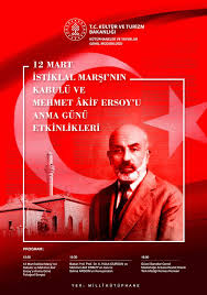 Milli mücadelenin başlarında maarif vekâleti savaşa bir ruh kazandırmak için 1921 yılında bir güfte yarışması düzenler. 12 Mart Istiklal Marsi Nin Kabulu Ve Mehmet Akif Ersoy U Anma Gunu Etkinlikleri