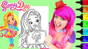 Click on print link of your choice if you want a sunny day image for coloring yourself. Coloring Sunny Day Salon Sunny Coloring Page Prismacolor Paint Markers Kimmi The Clown Youtube