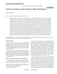 pdf chronic lyme disease and co infections differential