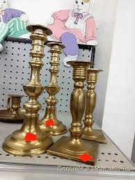 These three steps work for cleaning glass, metal, and ceramic candle holders and accessories: How To Clean Brass Candlesticks Decorate More With Tip How To Clean Brass Brass Candlesticks Clean Brass