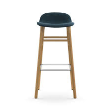Find oak rustic bar stools. Buy Normann Copenhagen S Form Fully Upholstered High Bar Stool With Oak Base By Simon Legald Olson Baker