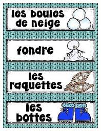 French Word Wall L Hiver Learn French French Teaching Resources Interactive Word Wall