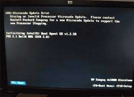 Minitool solution is working on providing you can use the recovery disk to recover a hp desktop/notebook when problems occur but you can't fix. How To Fix 1801 Microcode Patch Or Upate Error In Hp Business Focused Desktop