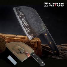 Xituo Full Tang Chef Knife Handmade Forged High Carbon Clad Steel Kitchen Knives Cleaver Filleting Slicing Broad Butcher Knife Shop The Nation Butcher Knife Chef Knife Kitchen Knives