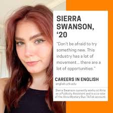 Meet Sierra Swanson, Publicity Assistant at Atria and co-star of the Atria  Mystery Bus TikTok. Discover how the skills gained as an English major can  open doors to opportunities in publishing and