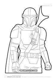 How To Draw Mandalorian Star Wars Draw It Cute Themandalorian Mandalorian Coloringpage Star Wars Drawings Star Wars Coloring Book Star Wars Art Drawings