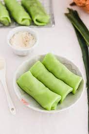 More images for pandan pancakes » Mini Kueh Dadar Rolled Coconut Crepes Curious Cuisiniere
