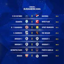 The 2021 copa sudamericana first stage is being played from 16 march to 14 april 2021. See Draw Copa Sudamericana 2021 Live Espn 2 Fox Sport Date Time Channel Tv Free Qualified Teams Pre Phase Melgar Mannucci Utc Emelec Cali Wilstermann