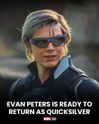 Evan Peters says he wants to return as Quicksilver saying there's still  more to explore with the character