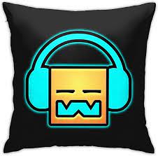 Hdadwy Geometry Dash Headphones Bedroom Couch Sofa Square Pillow Cases Home  Decor Throw Pillow Covers 18x18 Inch : Amazon.co.uk: Home & Kitchen