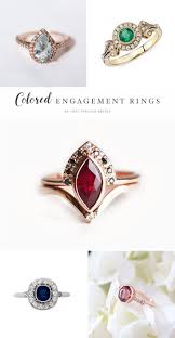 Exquisite Colored Stone Engagement Rings Colored Stone Engagement Rings Engagement Rings Opal Gothic Engagement Ring