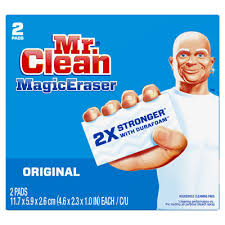 It will be time to decorate again it said on the back (and in the commercial) that magic eraser works to remove streaks on the walls, so. Magic Eraser Original For A Powerful Cleaning Mr Clean