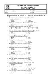 Soal ulangan k13 bahasa jawa kelas 3 semester 1. Soal Dan Jawaban Uts Bahasa Jawa Kelas 11 Semester 2 Soal Uts Bahasa Jawa Komplit Kelas 1 6 Semester 2 Sd Mi Tahun Ajaran 2017 2018 Sekolah Dasar Islam Pelajaran