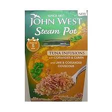 Check spelling or type a new query. John West Steam Pot Tuna Infusions With Coriander Cumin And Lime Coriander Couscous 4 X 150gm Buy Online In Antigua And Barbuda At Antigua Desertcart Com Productid 79894274