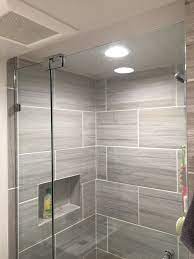 Love this idea of a doorless barrier free glass block shower. Small Bathroom Shower Door Installation Bathroom Shower Doors Frameless Shower Doors Small Bathroom With Shower