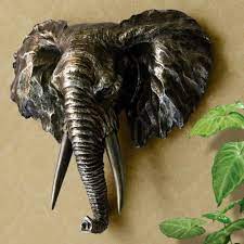 Check spelling or type a new query. European Retro Silver Elephant Head Sculpture As Home Decoration Accessories Creative Bars Clubs Wall Decoration Sculpture In 2021 Head Sculpture Elephant Head Sculpture