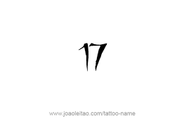 Seventeen 17 Number Tattoo Designs Tattoos With Names Name Tattoos Tattoos Tattoo Designs