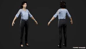Amelia Croft Pack 3d Models Tomb Raider 3d Model Character Tomb