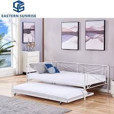 Shop stylish metal futon frames & metal futons in trendy black or silver. China Home Furniture Super Design Metal Frame Single Sofa Bed With Cheap Price China Single Metal Bed Garden Iron Bed For Europe Market