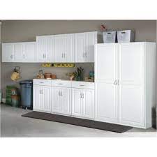 Closetmaid 48 In X 19 1 2 In Melamine Workbench Top In White 12064 The Home Depot In 2020 Garage Cabinets Diy Diy Garage Storage Cabinets Garage Wall Storage