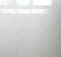 European Style Low Water Absorption White Porcelain Floor Tile Bathroom