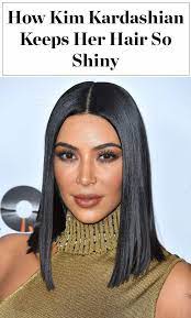 6 Products Kim Kardashian Swears By For Insanely Shiny Hair Shiny Hair Tips Healthy Shiny Hair Shiny Hair