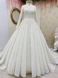 white wedding dress long evening dresses gowns m2024 in 2021 muslim wedding dresses wedding dresses gorgeous wedding dresses lace