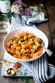 Roasted Butternut Squash With Smoked Paprika And Turmeric Vegan Recipe Turmeric Recipes Roasted Butternut Squash Butternut Squash
