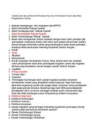 Contoh Soal Dan Jawaban Perbankan Syariah