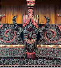 Rumah adat javanese people culture sundanese people, national batik, child, boy, cartoon png. Tiger Face On A Batak House Ulos Batak Toba Tribal Culture