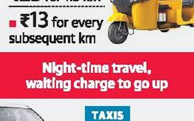 29 Described Calcutta Taxi Fare Chart