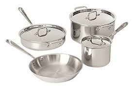 All Clad Tri Ply Stainless Steel 7 Piece Cookware Set Be Sure To Check Out This Awesome Prod Cookware Set Stainless Steel Cookware Set Nonstick Cookware Set