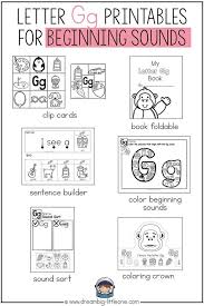 worksheets for letter g