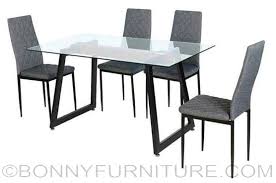Free sample cheap classic 4 seater modern fiber glass top dining table set/dining table and chair. Isaac 4 Seater Dining Set Bonny Furniture