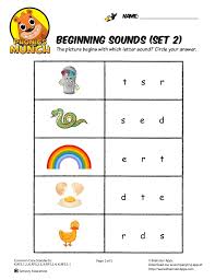 Split into 7 groups, the worksheets contain all 42 letter sounds. Beginning Sounds Phonics Worksheet